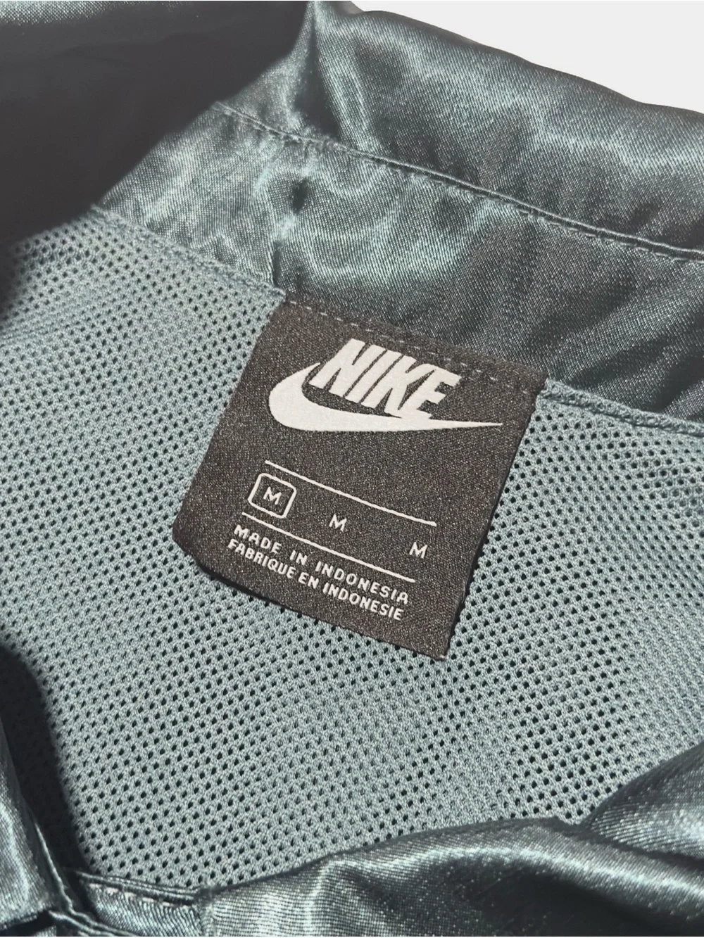 Nike Women's Blue Cropped Coach Jacket